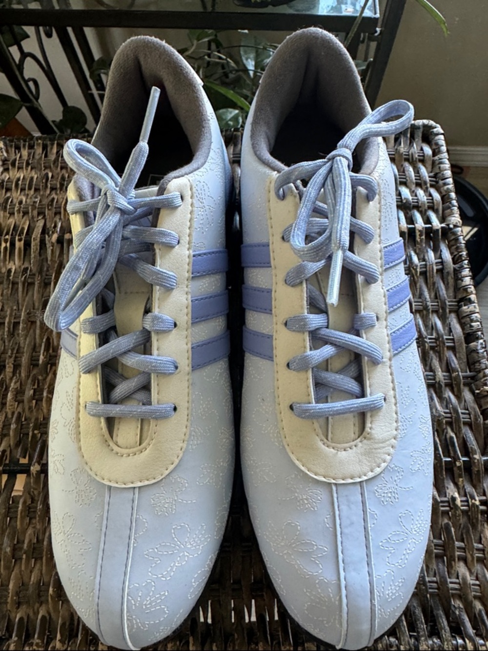 Adidas Z-Traxion Soft Spike Womens Golf Shoes  Lavender‎ Floral Women’s Size 7